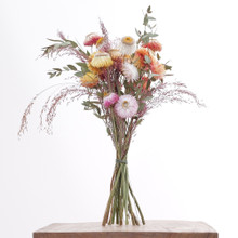 Dried flower bouquet with native grasses.