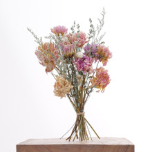 Dried dahlia bouquet, forever flowers.