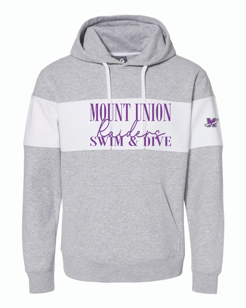 Mount Union striped hoodie