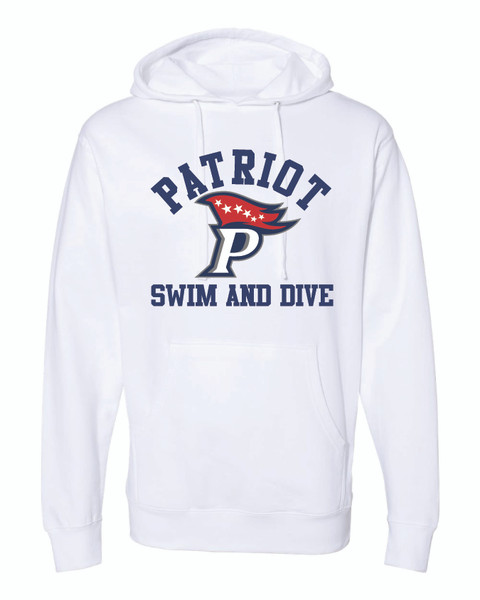 Patriot Swim and Dive White Hoodie