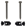 J4004058SS STAINLESS STEEL ARMREST SCREW KIT W/OE STYLE CLIP