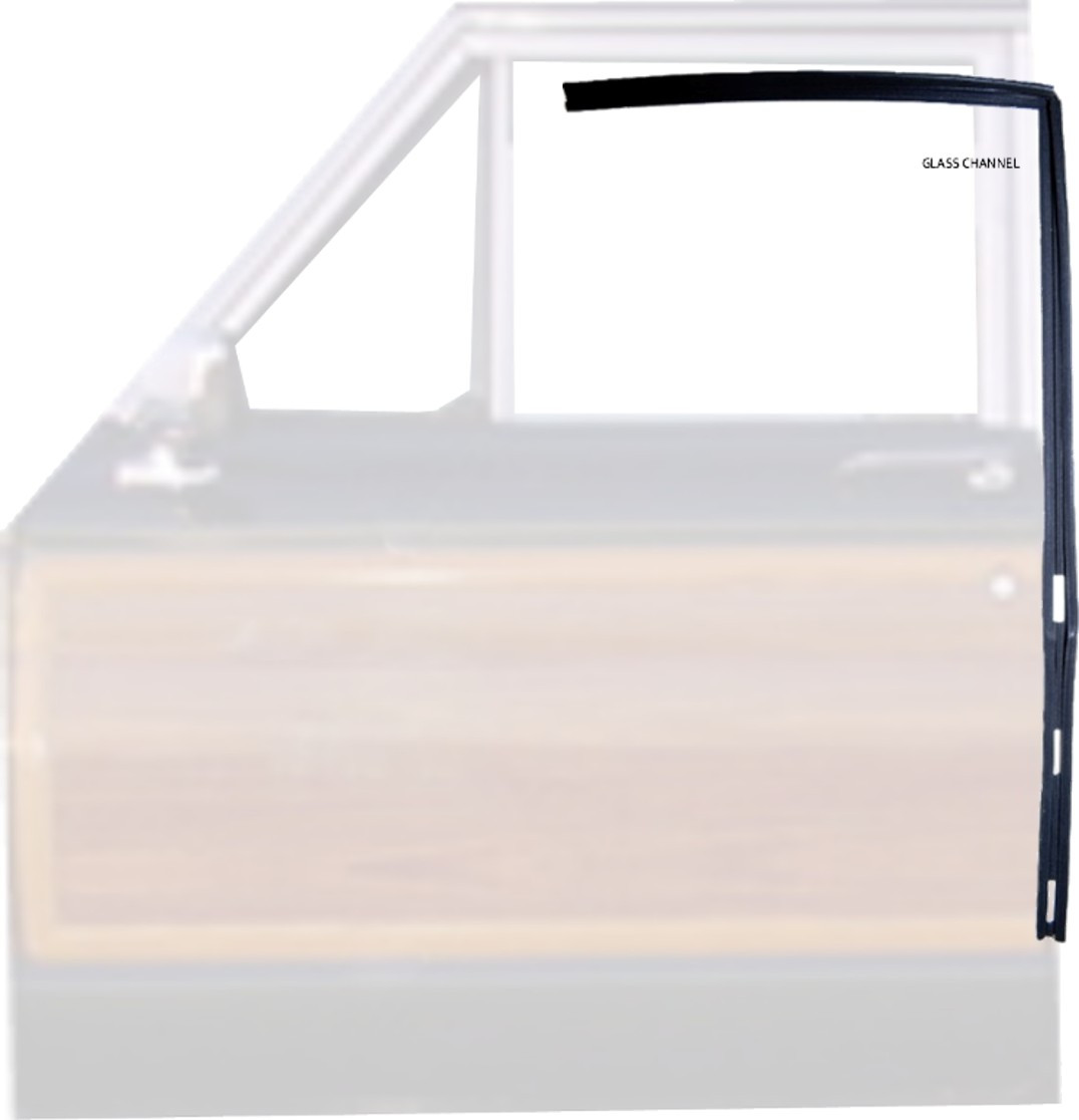 Front Door Window Glass Channel GW 1968-1991 - Team Grand Wagoneer