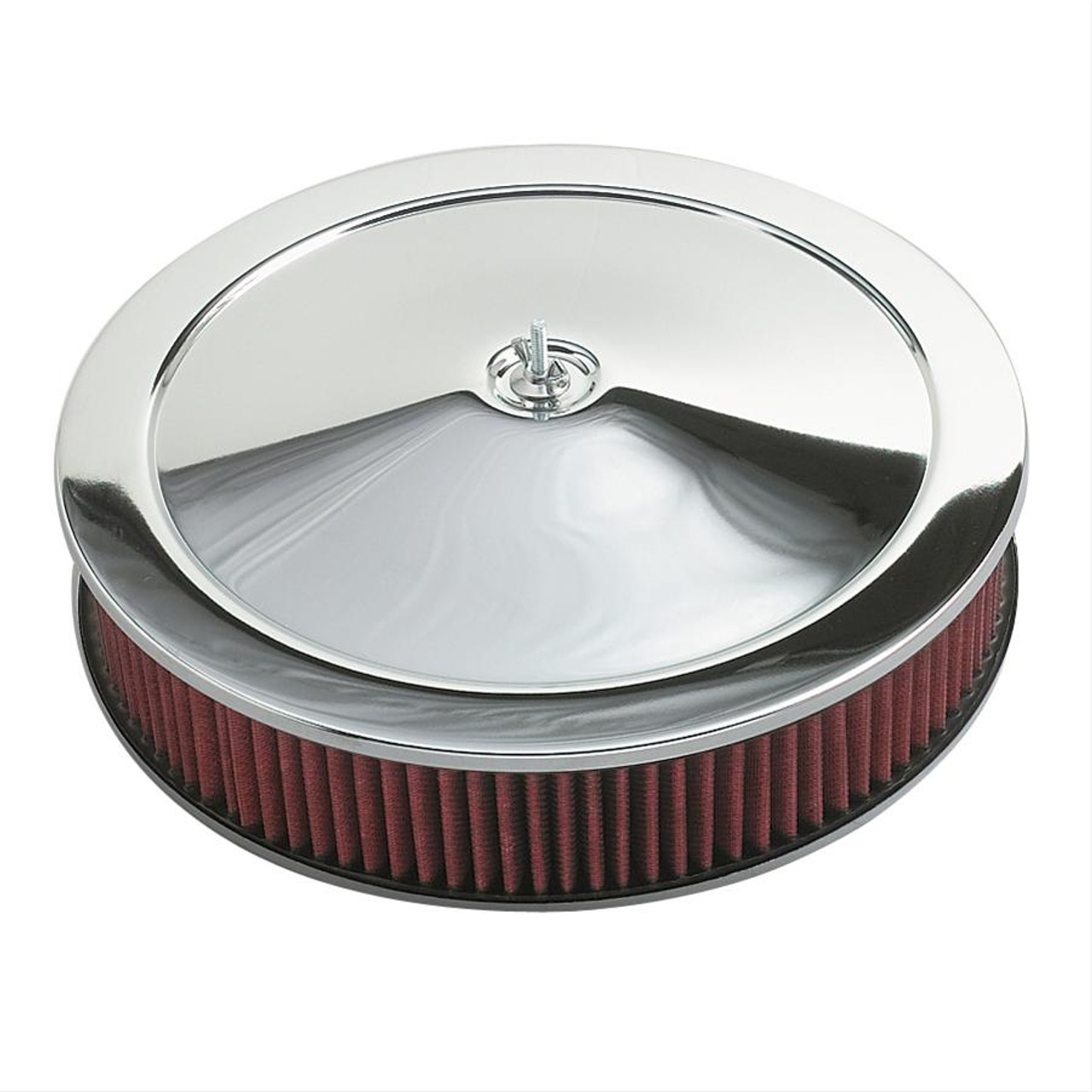 CHROME AIR CLEANER WITH CLEANABLE FILTER