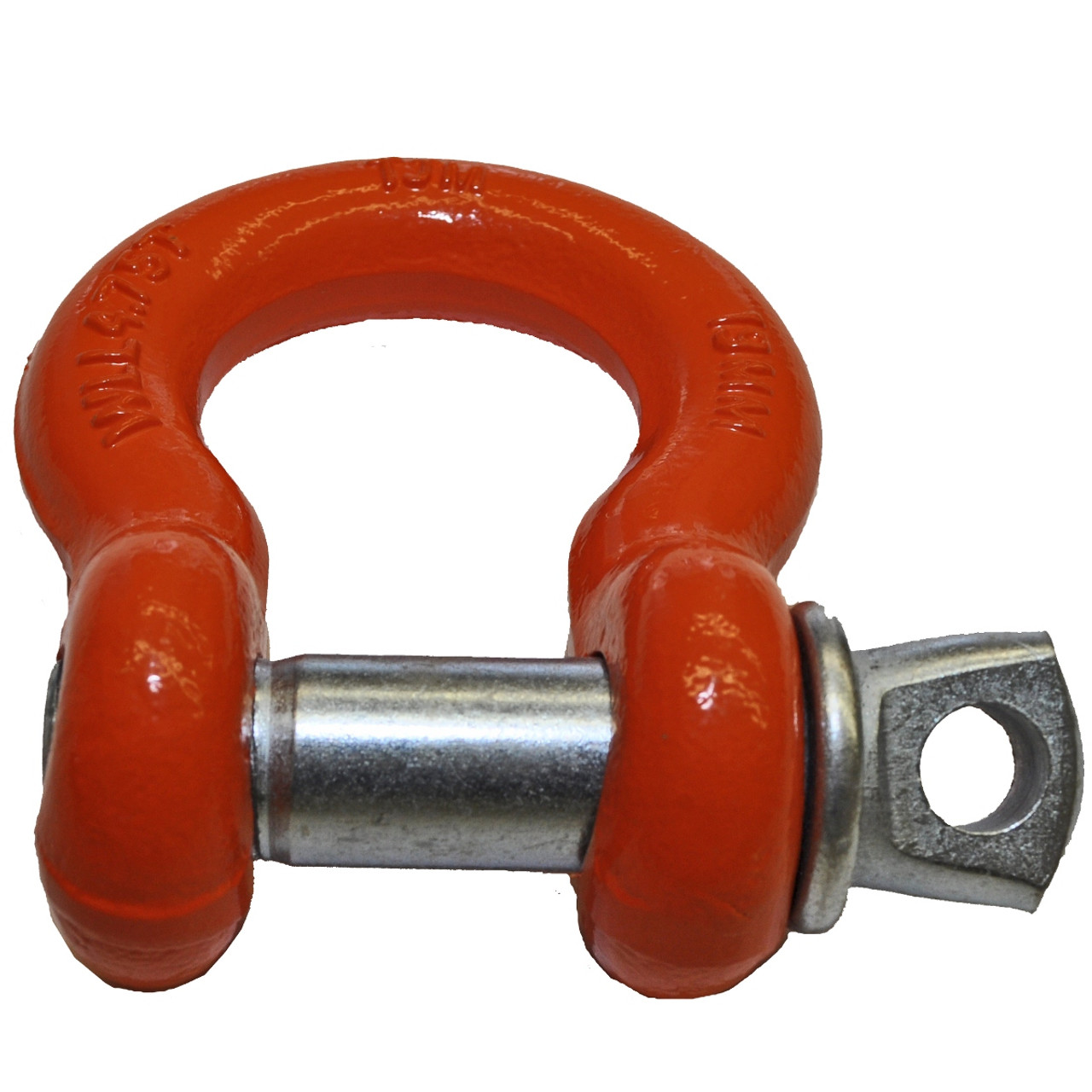 3/4" ORANGE POWDER COATED D-RING