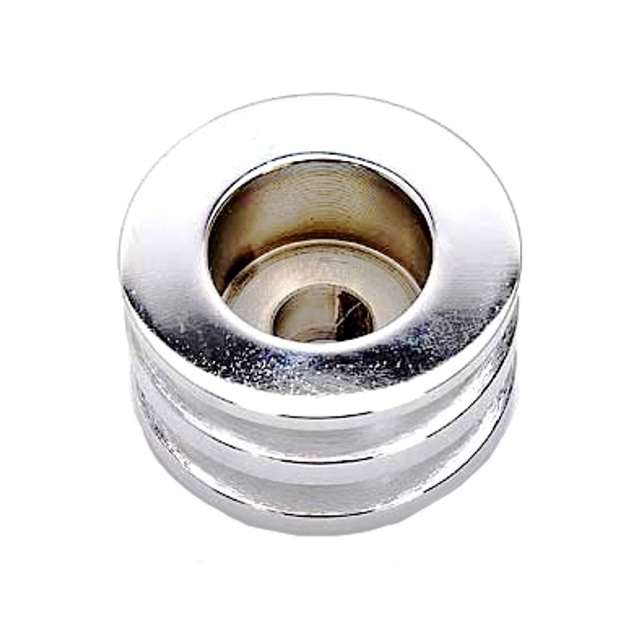 Chrome Dual Alternator V-Belt Pulley V8 GW 1974-1991