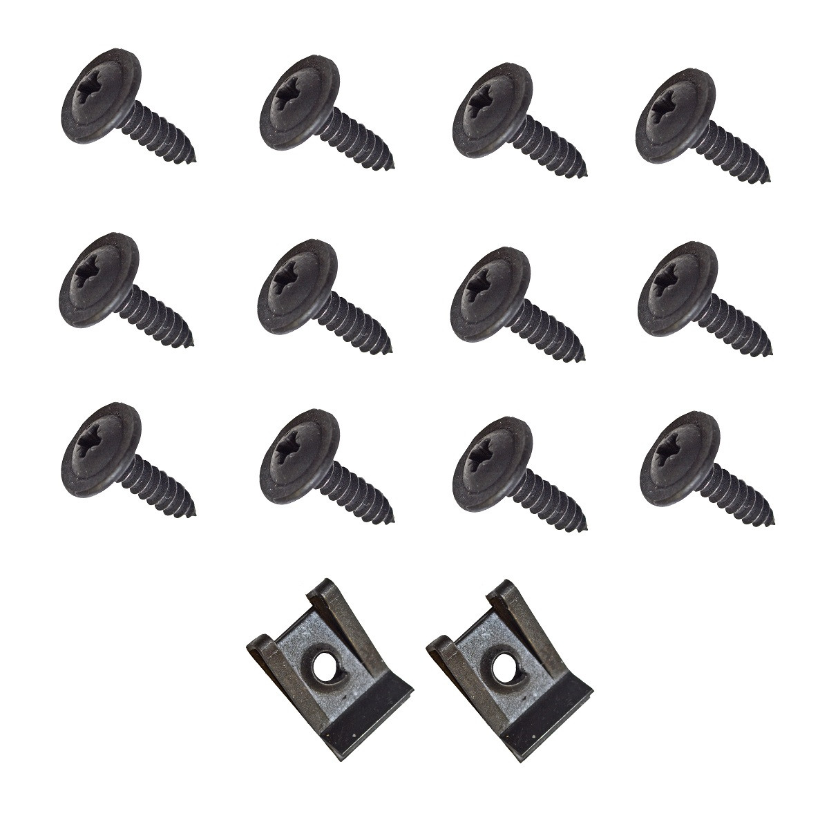 Glove Box Door 14 Piece Screw & Lock Nut Set GW 1986-1991 - Team