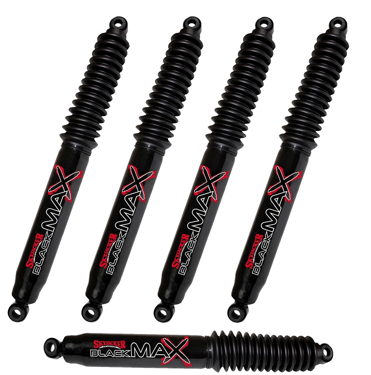 Skyjacker 5pc Shock Absorber & Steering Stabilizer Set Stock Height