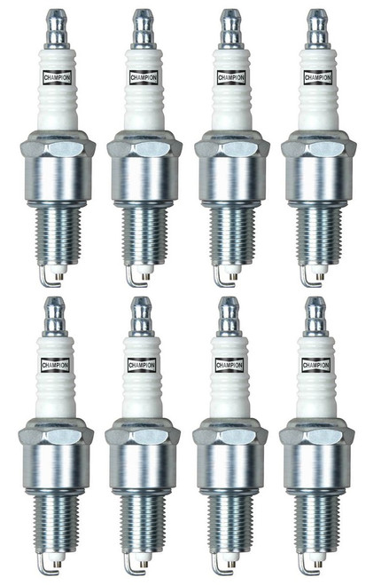 橋*剛様 BOOTLEGGERS CHAMPION PLUGS FREE WHE Spark Plug Champion Brand 8 Piece Set GW V8 1974-1991 - Team Grand