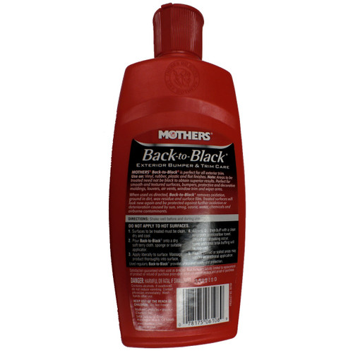 Mothers Back To Black Exterior Bumper & Trim Care