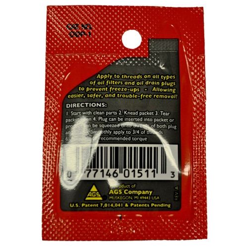 Oil Drain Plug & Filter Thread Sealant Packet 