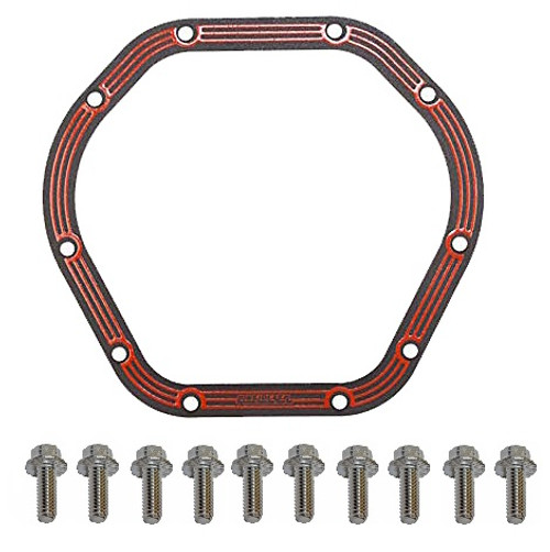 Lube Locker AMC 20 Rear Differential Cover Gasket W/Stainless Steel Bolt Set 19801986 Team