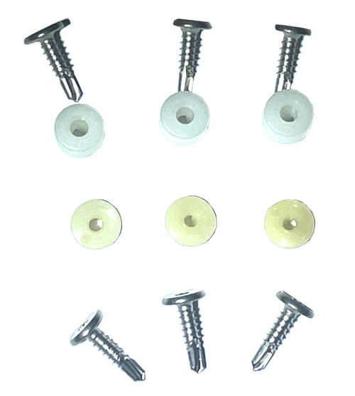 Rear Power Window Regulator Mounting Screw & Grommet Set 1981-1989
