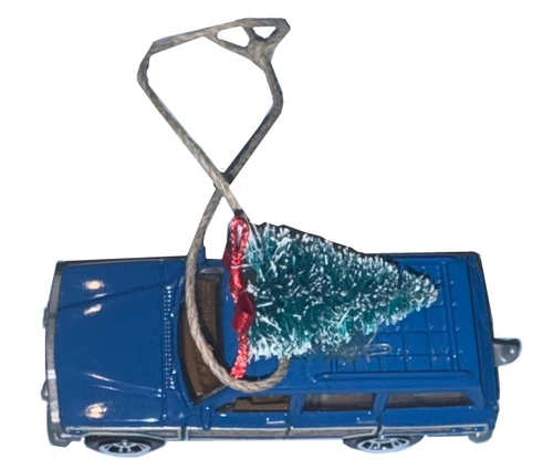 Blue 1989 Grand Wagoneer Ornament