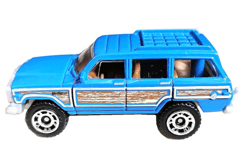 1989 Blue Jeep Grand Wagoneer Matchbox Toy 1/64 Scale - Team