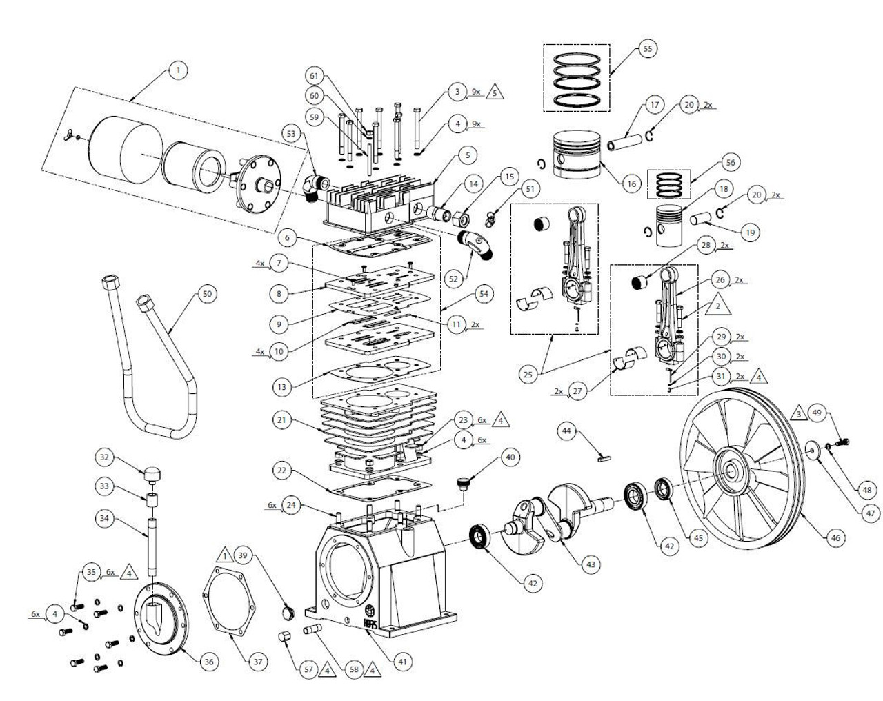 IND AIR 80V 7.5 HP 3PH 230V HB75