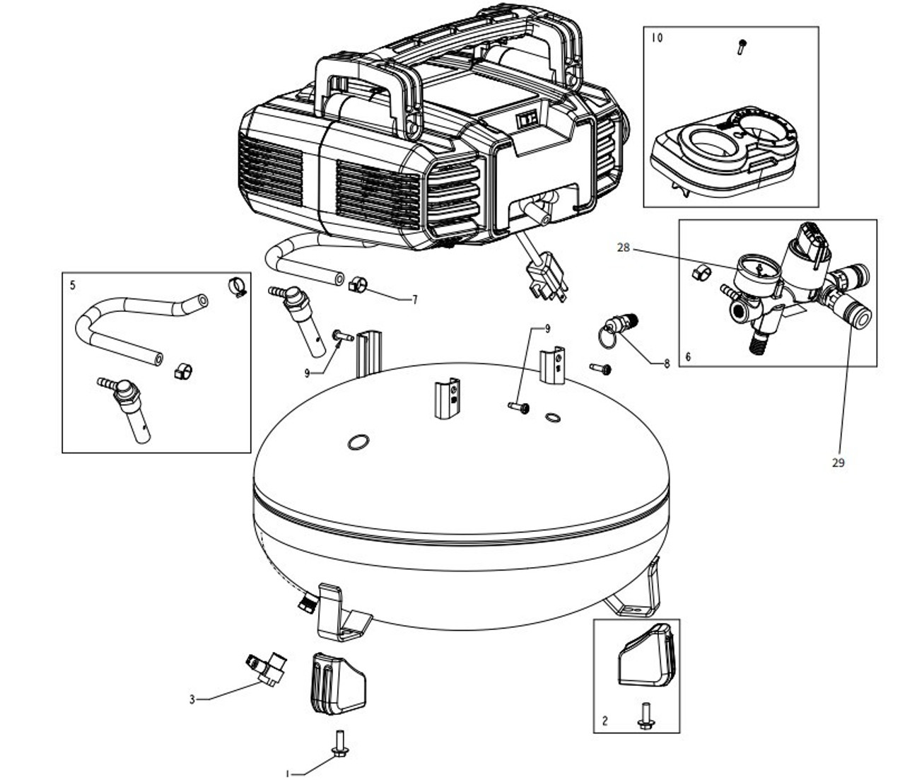 COMP PAN KIT DXCM55126/DW12233
