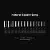 Gel-X Natural SQUARE LONG Tips (600 pcs/box)