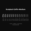 Gel-X Sculpted COFFIN MEDIUM Tips (600 pcs/box)