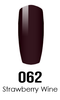 DND DC DUO SOAK OFF GEL AND LACQUER | 062 Strawberry Wine |