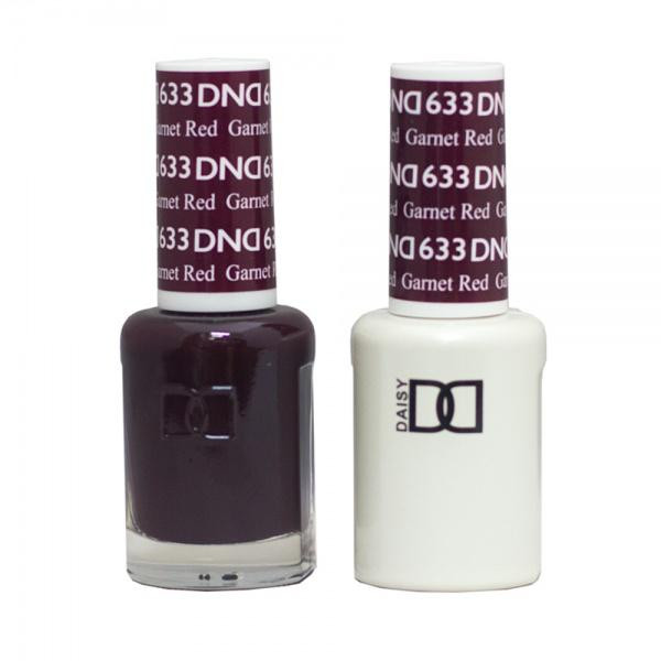DND SOAK OFF GEL POLISH DUO | Garnet Red 633 | - MAX Beauty Source