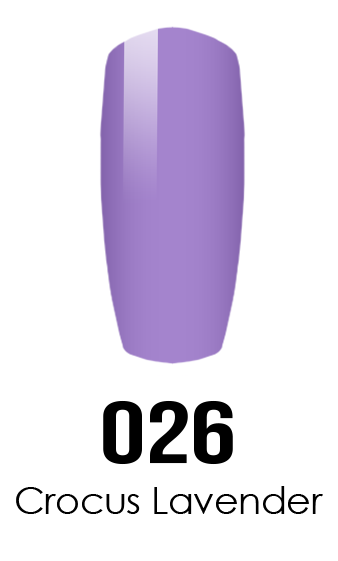 サキナ lavender DND DC DUO SOAK OFF GEL AND LACQUER | 026 Crocus Lavender | - MAX
