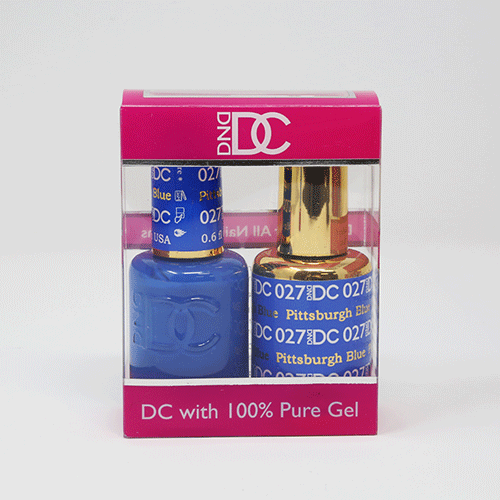 DND DC DUO SOAK OFF GEL AND LACQUER | 027 Pittsburgh Blue | - MAX