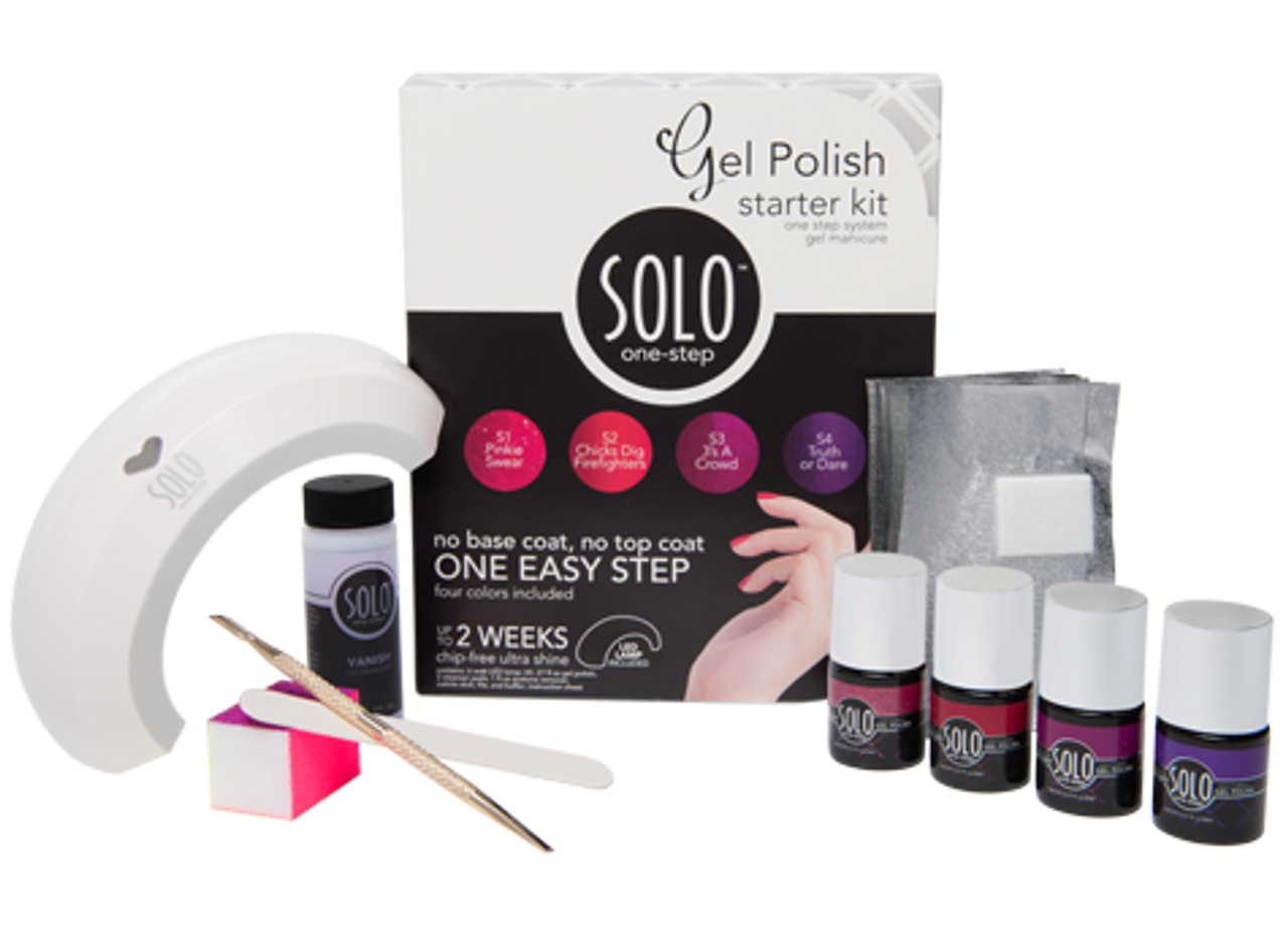 Amazon.com: Joligel 8pcs One Step Gel Nail Polish Set UV LED, No Top Base  Needed, Easy Soak Off, 10 Minutes Manicure (White + Pink + Crimson Red +  Vibrant Red + Nude +