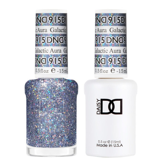 DND SOAK OFF GEL POLISH DUO | SUPER GLITTER COLLECTION 2023 | Galactic Aura 915 |