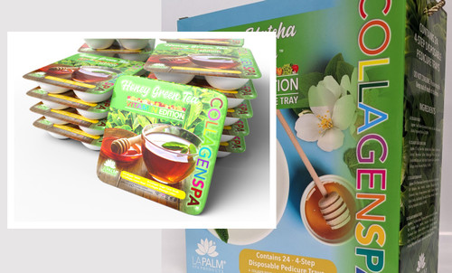 Collagen Spa Pedi Tray | Honey Matcha Green Tea | 1 Tray