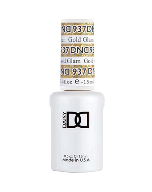 DND SOAK OFF GEL Supper Platinum | Gold Glam 937 |