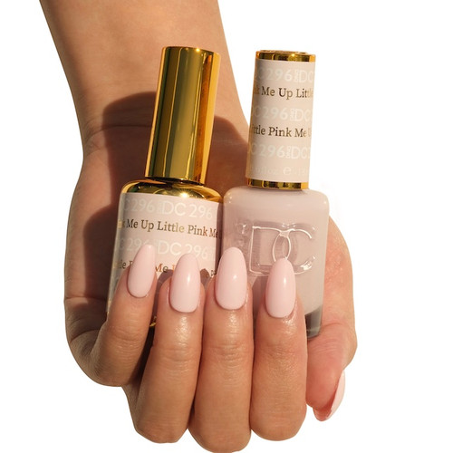 DND DC DUO SOAK OFF GEL AND LACQUER | 296 Little PINK me up |