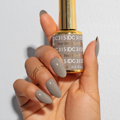 DND DC DUO SOAK OFF GEL AND LACQUER | 315 Foxy Gray |