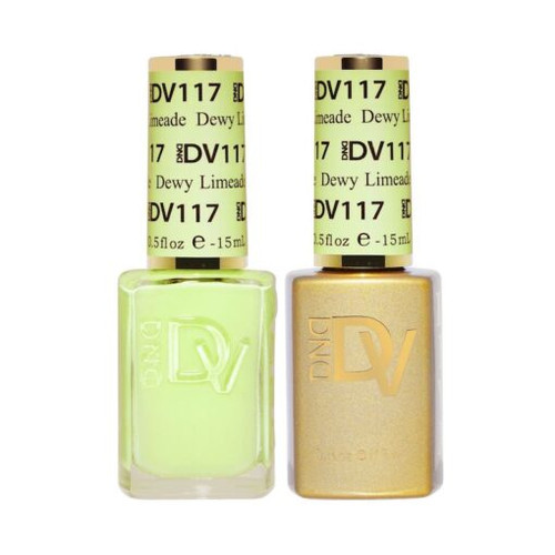 DND DIVA SOAK OFF GEL POLISH DUO | Dewy Limeade 117 |