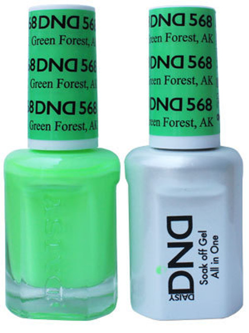 DND SOAK OFF GEL POLISH DUO | Green Forest, AK 568 |