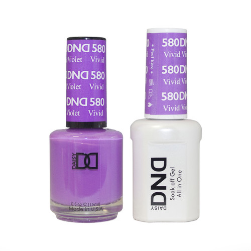 DND SOAK OFF GEL POLISH DUO | Vivid Violet, 580 |