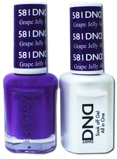 DND SOAK OFF GEL POLISH DUO | Grape Jelly, 581 |