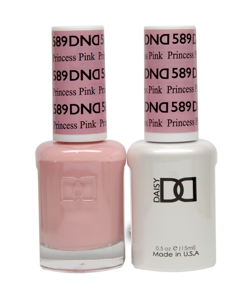 DND SOAK OFF GEL POLISH DUO DIVA COLLECTION | Princess Pink, 589 |