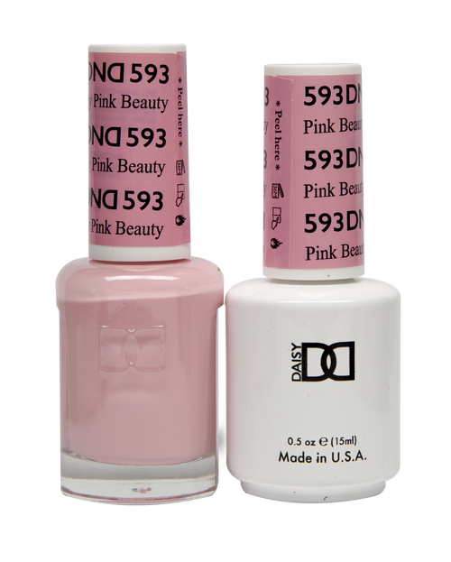 DND SOAK OFF GEL POLISH DUO DIVA COLLECTION | Pink Beauty, 593 |