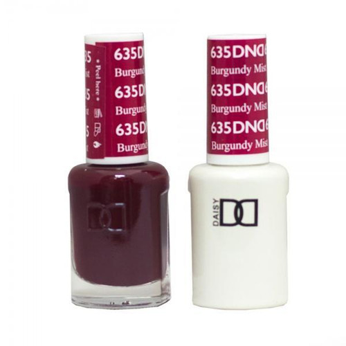 DND SOAK OFF GEL POLISH DUO DIVA COLLECTION | Burgundy Mist, 635 |