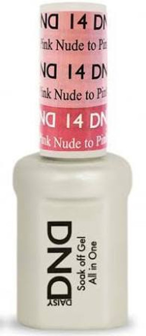 DND SOAK OFF GEL MOOD CHANGE | Nude To Pink 14 |