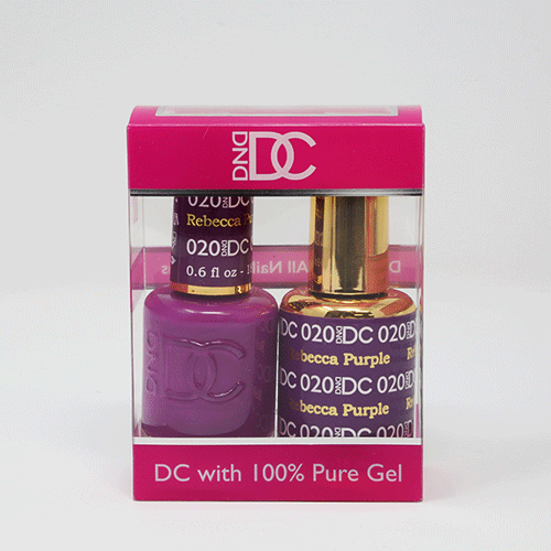 DND DC DUO SOAK OFF GEL AND LACQUER | 020 Rebecca Purple |