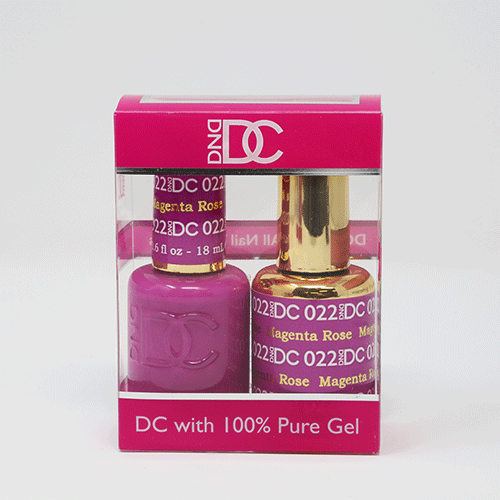 DND DC DUO SOAK OFF GEL AND LACQUER | 022 Magenta Rose |