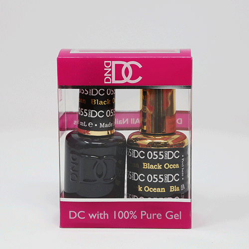 DND DC DUO SOAK OFF GEL AND LACQUER | 055 Black Ocean |