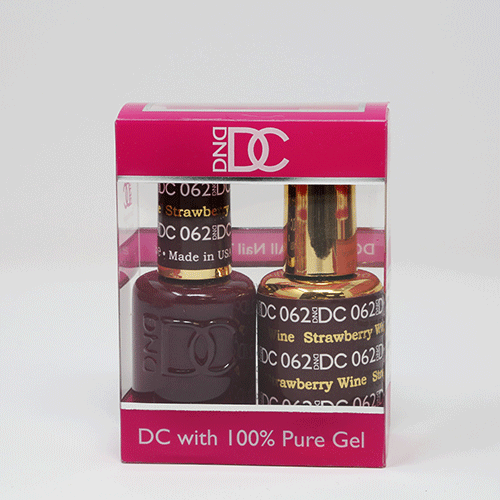DND DC DUO SOAK OFF GEL AND LACQUER | 062 Strawberry Wine |