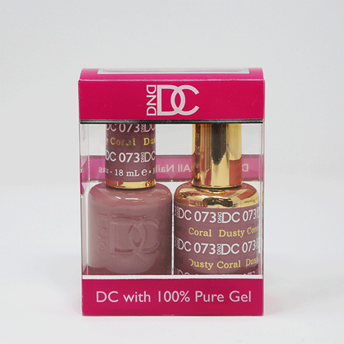 DND DC DUO SOAK OFF GEL AND LACQUER | 073 Dusty Coral  |