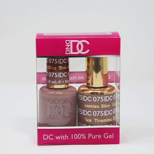 DND DC DUO SOAK OFF GEL AND LACQUER | 075 Tiramisu Slice  |