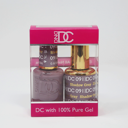 DND DC DUO SOAK OFF GEL AND LACQUER | 091 Shadow Gray |