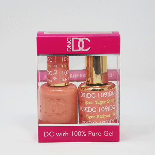 DND DC DUO SOAK OFF GEL AND LACQUER | 109 Tiger Stripes |
