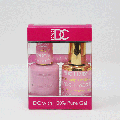 DND DC DUO SOAK OFF GEL AND LACQUER | 117 Pinklet Lady |