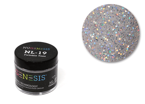 Nugenesis Easy Nail Dip Sparkle Collection | NL 19 Twinkle Toes |